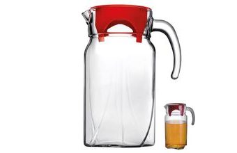 Džbán sklo+víčko plast LUNA 1,75l