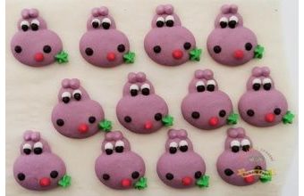 Cukrové dekorace hrošíci