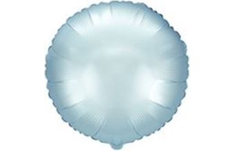 Balón foliový 45 cm Kulatý PASTELOVÝ MODRÝ