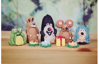 Sada cukrových dekorací – Krtek a kamarádi