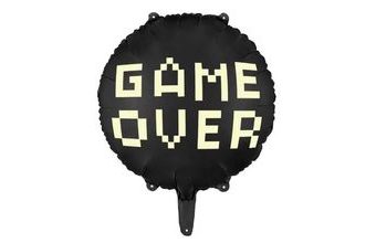 Balón foliový s nápisem GAME OVER - Game - Rozlučka se svobodou - 45 cm