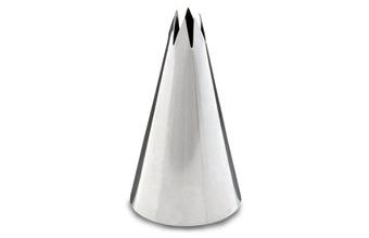 Cukrářská zdobící špička řezaná pr. 6 mm - 6 cípů