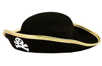 Klobouk pirátský s lebkou dětský