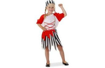 Kostým pirátka 3dílný dětský velikost S - 98-116