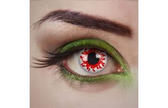 Kontaktní čočky- červené - Krvavá Mary - Halloween