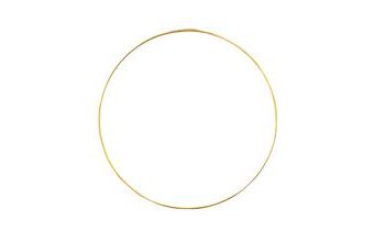 Dekorační zlatá obruč 25 cm Amscan