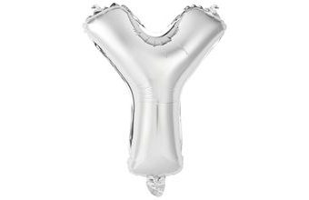 Písmeno Y stříbrný balónek 40 cm