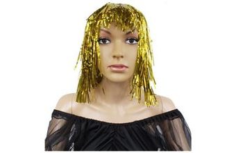 Paruka foliová zlatá