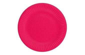 Talíře tmavě růžové 18 cm - 6 ks