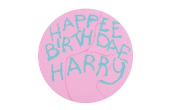 Harry Potter "Happee Birthdae" Hagrid jedlý cukrový list na dort - 20 cm