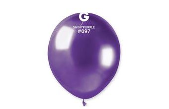 Balónek chromovaný MINI - 13 cm - lesklý fialový - 1ks