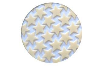 Čokoládová dekorace Hvězdičky bílé - 408 g/702 ks
