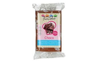 Hnědý rolovaný fondant s čokoládovou příchutí (barevný fondán) Choco 250 g