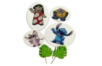 Cukrová dekorace na dort Lilo & Stitch