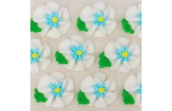 Cukrové dekorace velké květy na platíčku 12