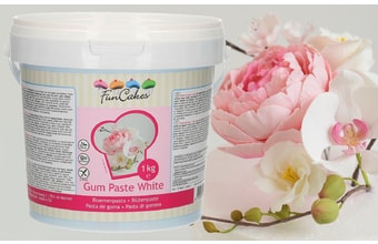 Gum pasta bílá - hotová hmota na modelování květin a jemných tvarů 1 kg