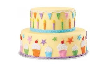 Silikonová forma Muffiny a svíčky - Dětská party (Kids party)