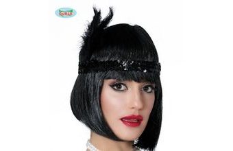 Čelenka s pérem černá