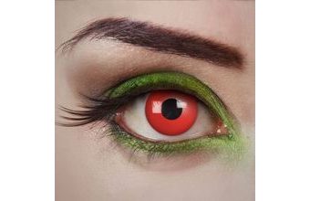 Kontaktní čočky červené - Halloween
