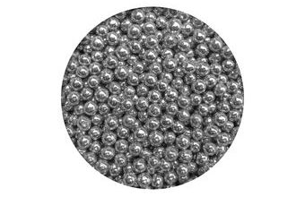 Cukrové zdobení stříbrné kuličky perličky - 50 g