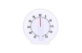 Minutka kuchyňská mechanická plast kulatá