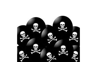 Balonek pirát černý 20 ks