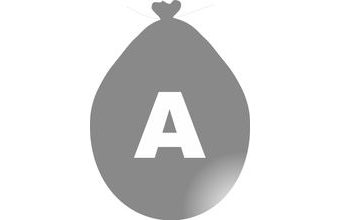 Balónek písmeno A stříbrné