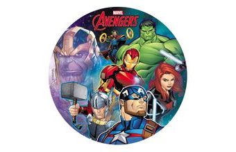 Jedlý papír Avengers 20 cm