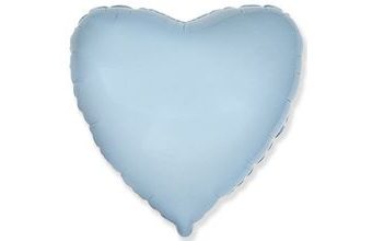 Balón foliový 45 cm Srdce světle modré
