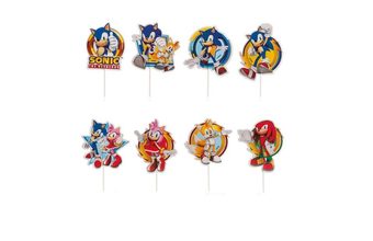 Papírový zápich na muffiny Sonic - Dekora