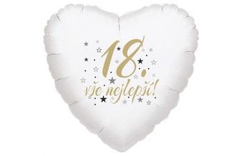 18. narozeniny balónek srdce