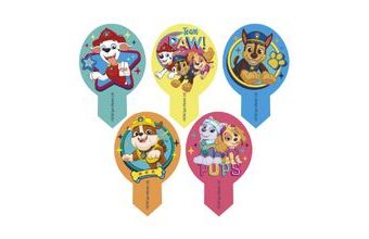 Jedlý papír zápich na muffiny Paw Patrol - Tlapková patrola - 20 ks