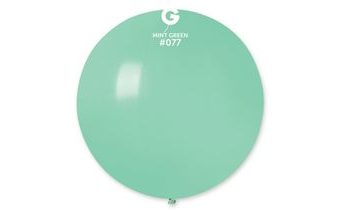 Balón latex 80 cm - zelený mátový 1 ks