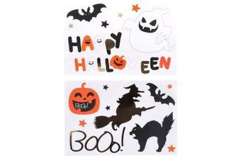 Nálepky - samolepky Happy Halloween BoOo! - Halloween - 18 ks