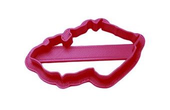 Vykrajovátko mapa Česká republika - 3D tisk