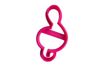 Vykrajovátko Houslový klíč - hudba - 3D tisk