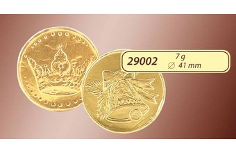 Reklamní čokoládová mince 7g s vaším motivem/logem - od 2500 ks