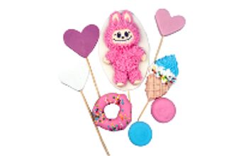 Labubu sada zápichů se zmrzlinkou