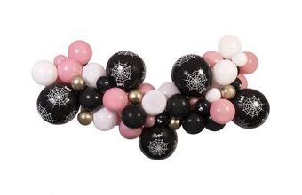 Balónková girlanda - Sada Halloween růžová 300 cm - 65 ks