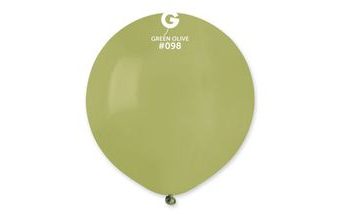 Balónek latexový 48 cm – Pastelový OLIVOVÝ - 1 KS