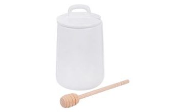 Dóza na med se lžičkou WHITE BASIC