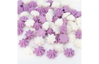 Pucky pusinky bílo-fialové