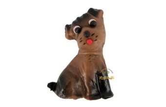 Jedlá figurka 4 - Pejsek s mašlí (hnědý)