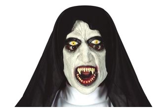 Latexová maska jeptiška - SINISTER NUN - Halloween