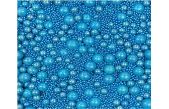 Modrý perleťový mix cukrových kuliček 1 kg