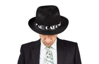 Klobouk černý - AL CAPONE - mafián - gangster - dospělý