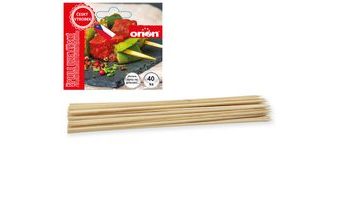 Špejle hrocené 40 ks ražničí 30 cm