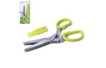 Nůžky na bylinky 5 břitů+čistitko