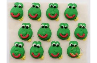 Cukrové dekorace žabičky
