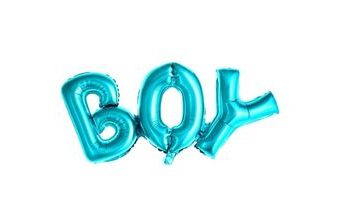 Balón foliový Boy, 67x29 cm, modrý (NELZE PLNIT HELIEM)